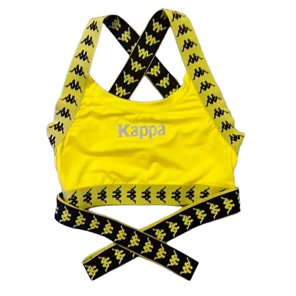 Kappa strappy yellow and black sports bra - Picture 4 of 6